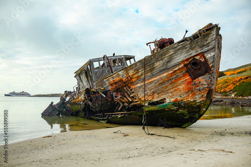 shipwreck on the beach