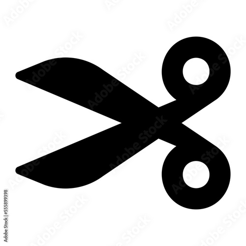 scissor glyph icon