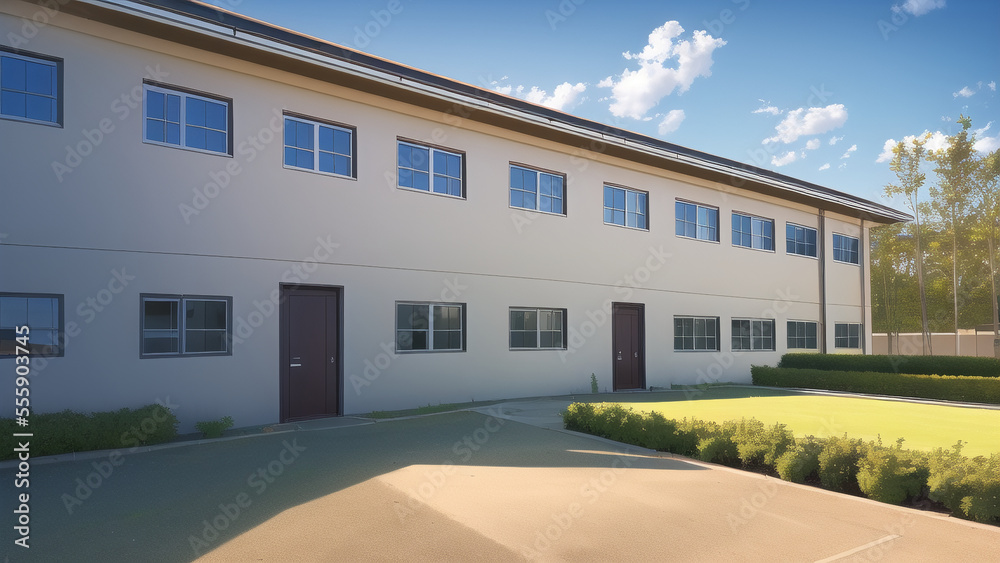 アニメ調の学校や学園系背景の高解像度画像イラスト(AI generated image) アニメ調の学校や学園系背景の高解像度画像イラスト(AI generated image)