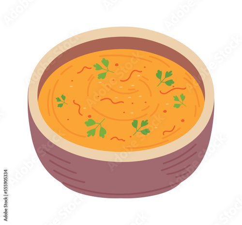 delicious vegetables soup