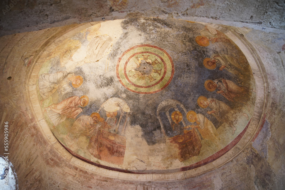 Fresco in Saint Nicholas Church in Demre, Antalya, Turkiye