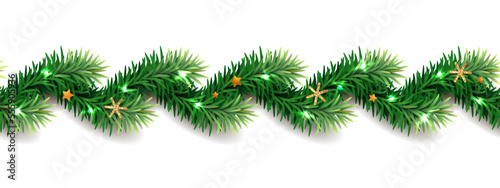 Square banner with Christmas symbols. Christmas tree on a white background. Header for website template. 