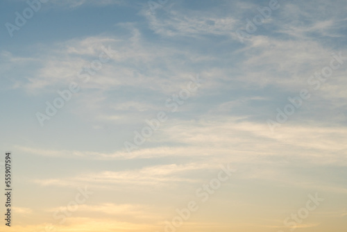 beautiful bright sky evening sunset sky An image of a cloudy sky in the evening.