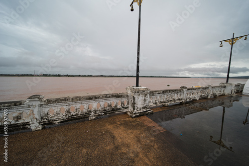 The mekong river at mukdahan, Thailand.