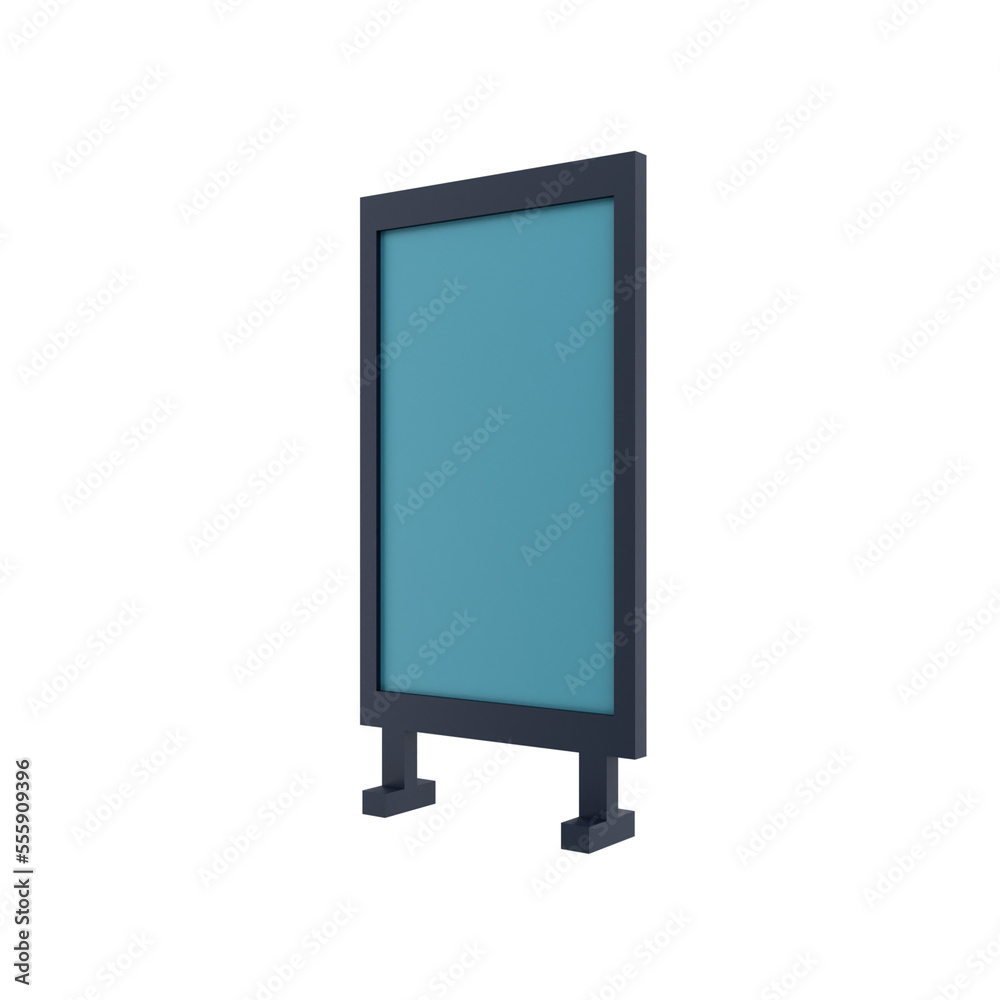 3D Render Announcement Board Illustration 3D Render Announcement Board Illustration
