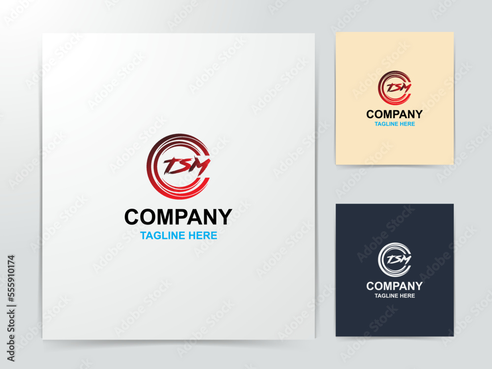 creative tsm logo design