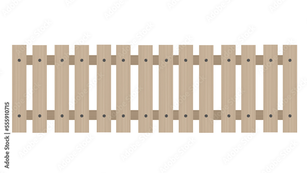 wooden fence concept isolated on white background with clipping path ...