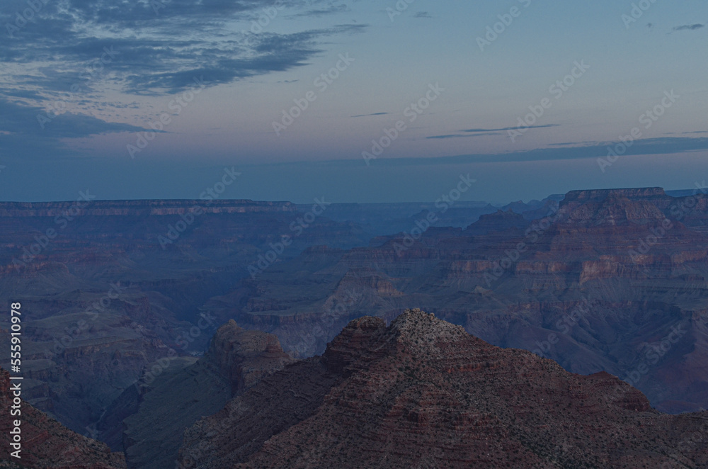 Escalante Butte and Grand Canyon sunrise view from Desert View Point in Grand Canyon National Park  (Arizona, United States)