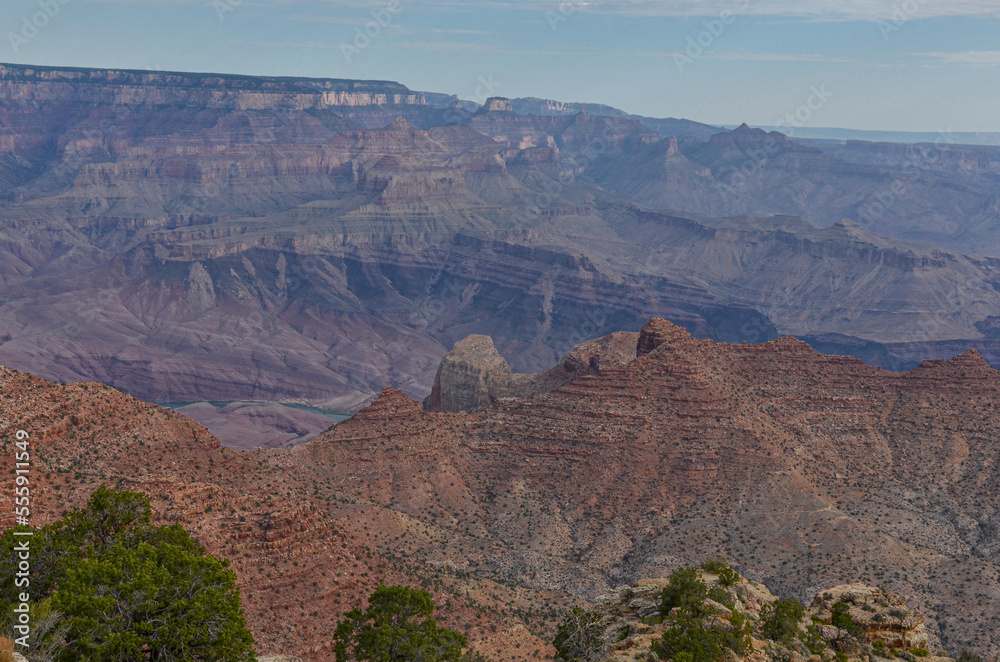 Escalante Butte and Grand Canyon North Rim scenic view from Navajo Point in Grand Canyon National Park (Arizona, United States) Escalante Butte and Grand Canyon North Rim scenic view from Navajo Point in Grand Canyon National Park (Arizona, United States)