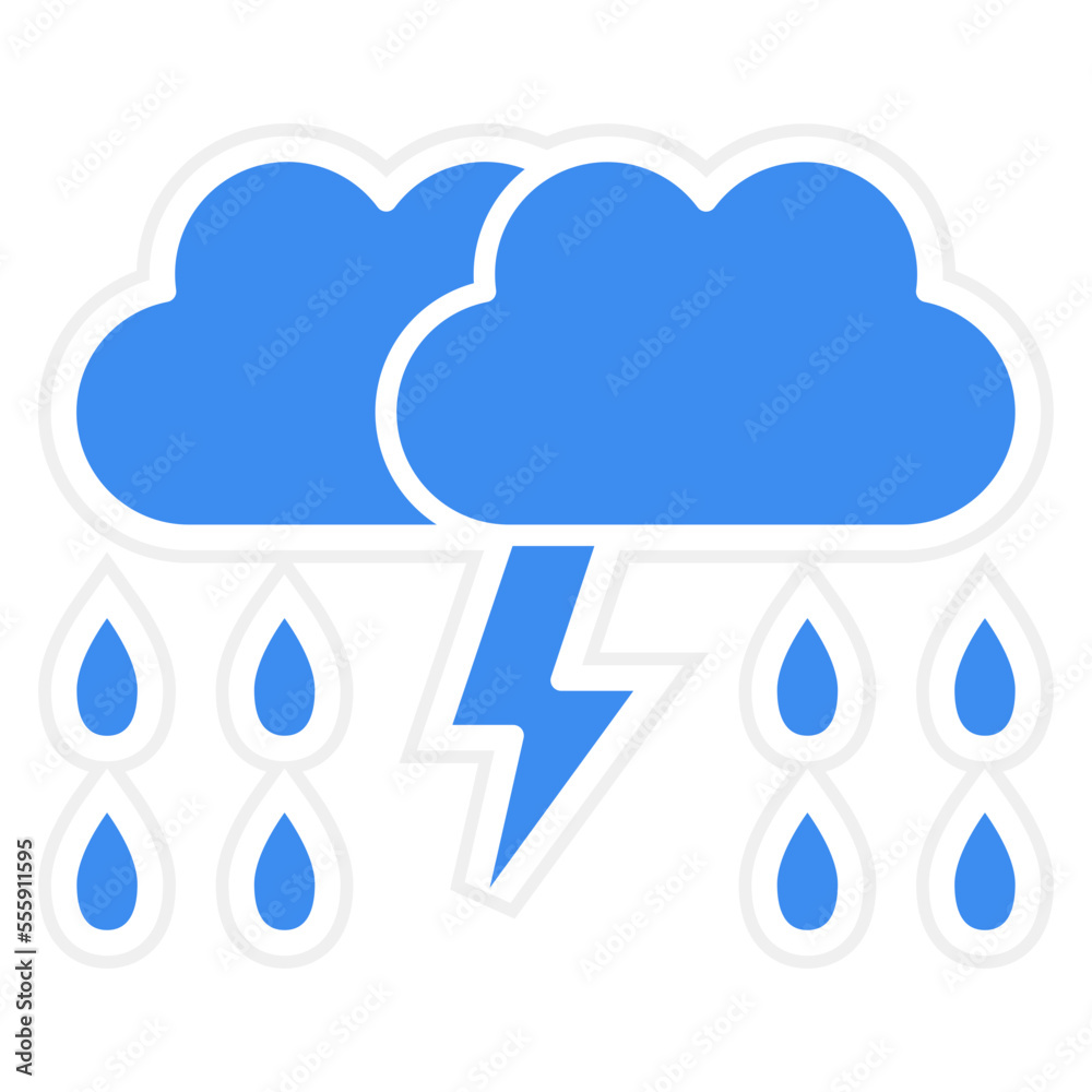 Thunder Icon Style Thunder Icon Style