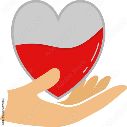 Creative and professional vector designs of the donate blood infographics.