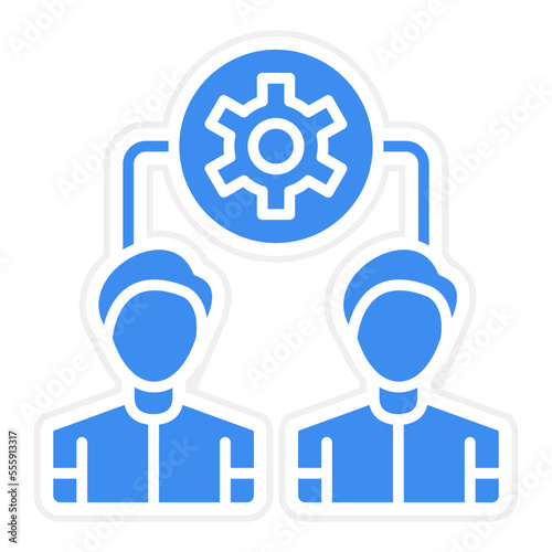 Team Work Icon Style