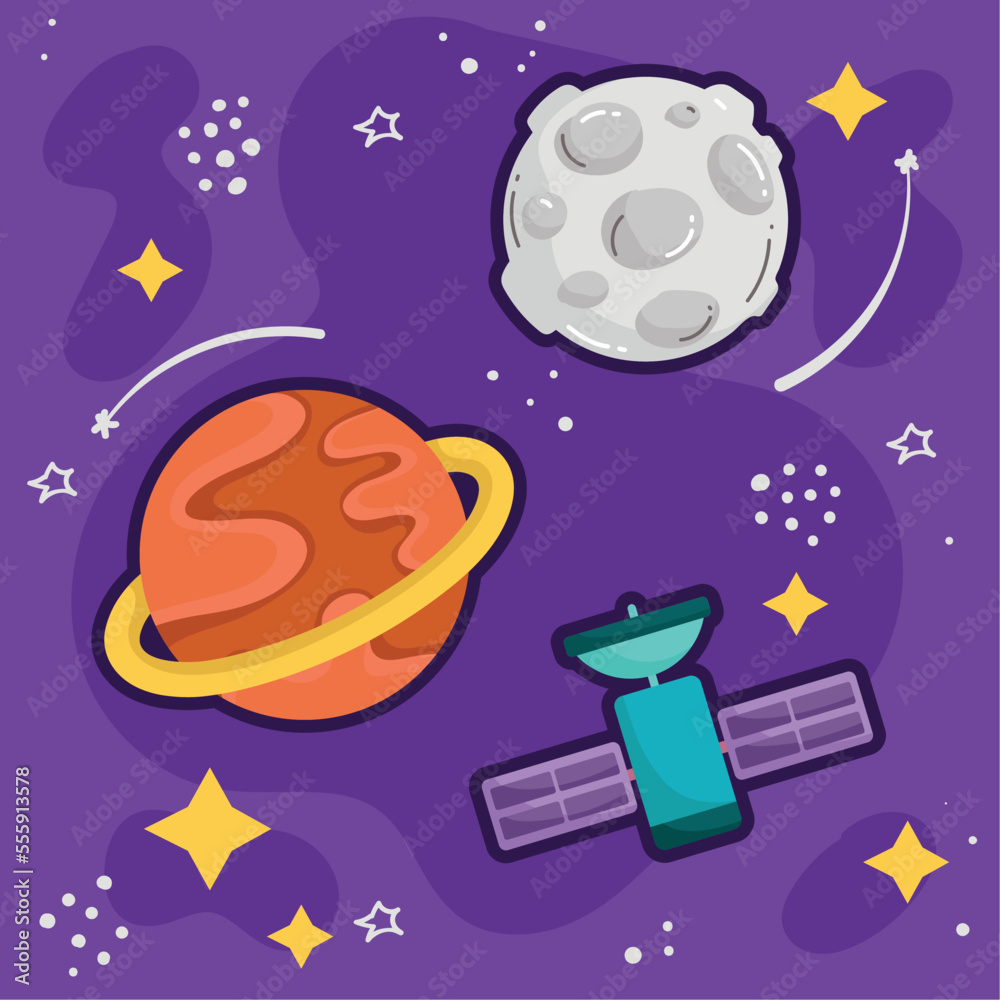 space planet and moon space planet and moon