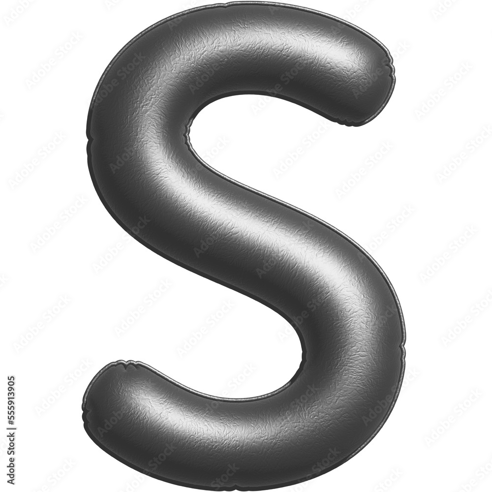 the letter S Silver foil balloon its 50 percent gray so u can use color overlay the letter S Silver foil balloon its 50 percent gray so u can use color overlay