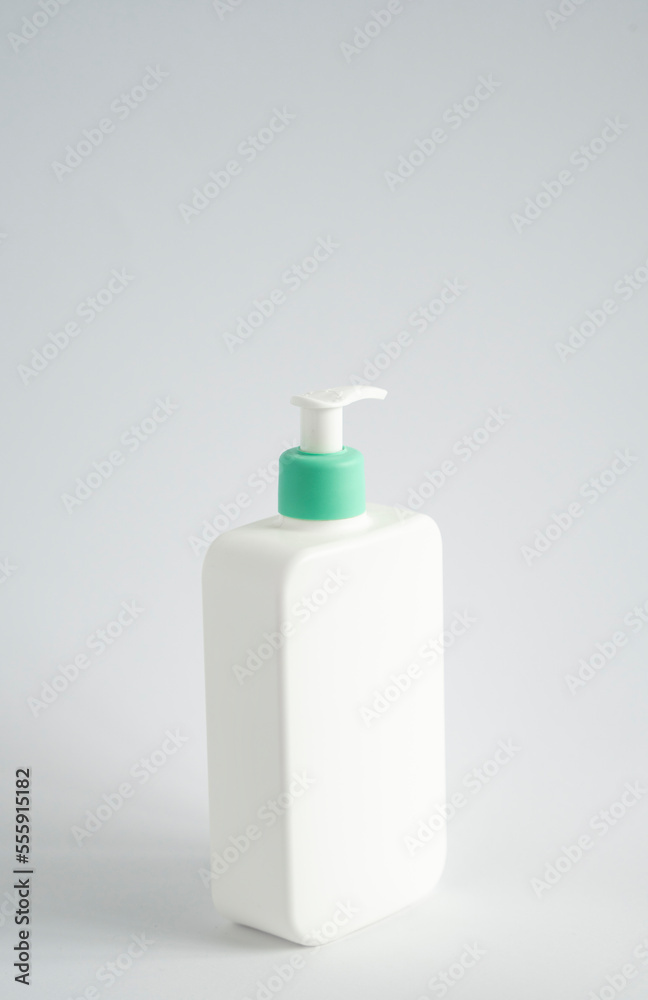 Blank body cream, lotion, shampoo or shower gel bottle photo. White plastic container isolated on white background. Blank body cream, lotion, shampoo or shower gel bottle photo. White plastic container isolated on white background.
