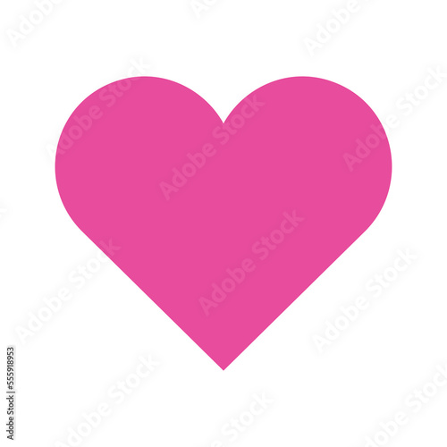 Simple pink heart icon