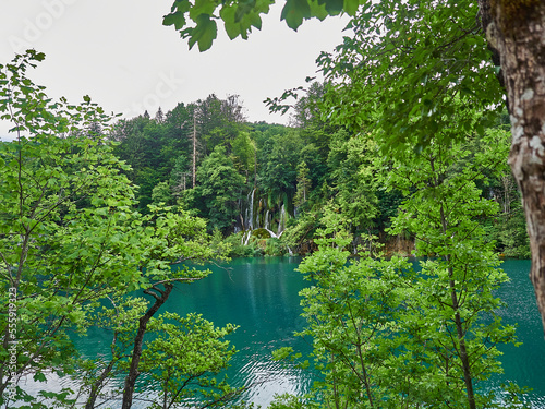Plitvice lakes a popular tourist destination in Croatia