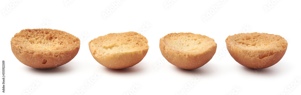 set of butter cookies, textured crispy cup shaped cookies isolated on white background, collection set of butter cookies, textured crispy cup shaped cookies isolated on white background, collection
