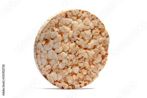 brown rice cake isolated, png file