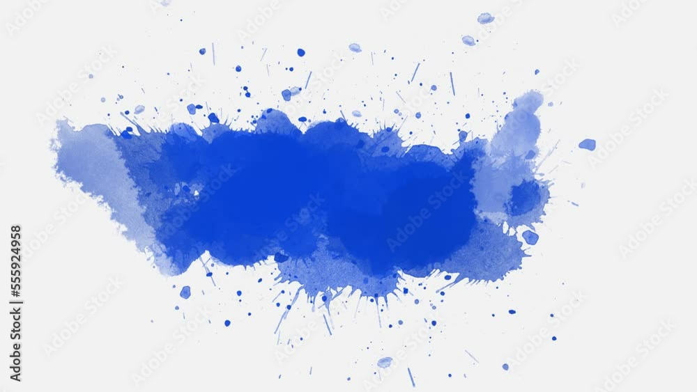 blue ink splashes. ink slow motion transition reveal. watercolor paint brush stroke. ink splash transition. blue ink splashes. ink slow motion transition reveal. watercolor paint brush stroke. ink splash transition.