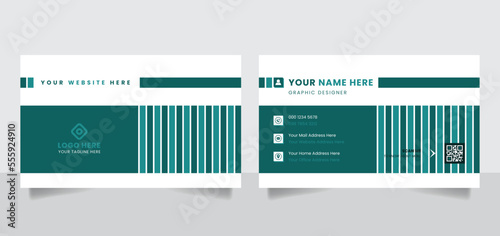 Unique and modern double-sided creative business card  name card visiting card design template