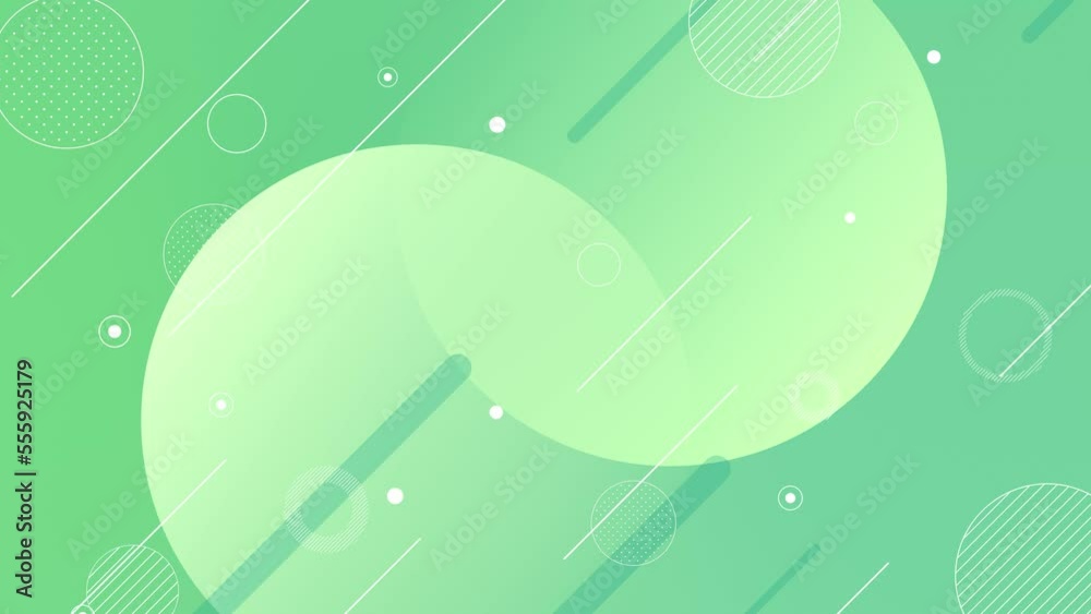 Looped animated background with abstract design. Green-based motion ...