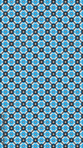 BMW themed blue and black colors pattern image symmetric geometric