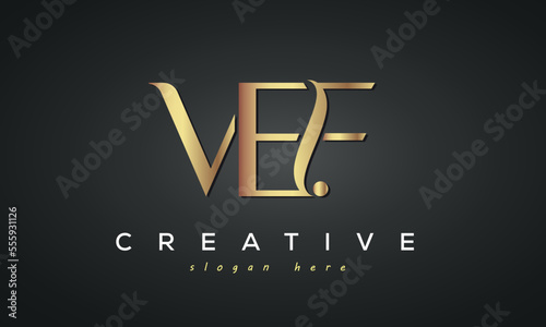 VEF creative luxury logo design photo
