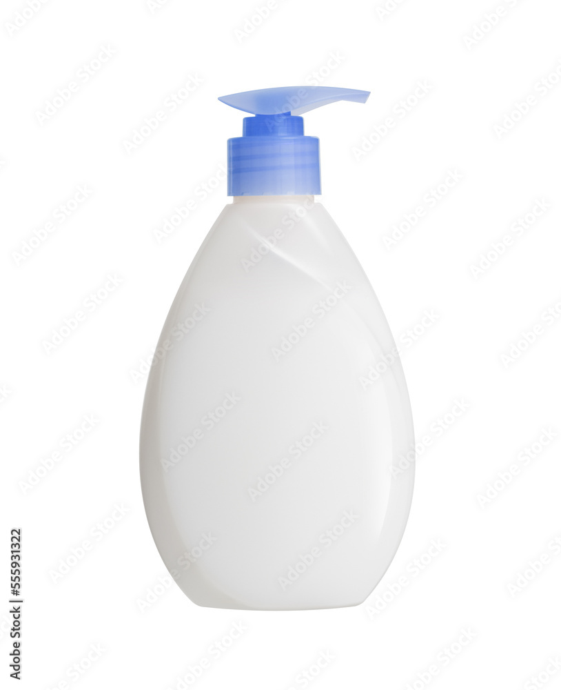 Plastic Bottle pomp with cosmetic liquid, soap or shampoo, gel. Isolated on a transparent background Plastic Bottle pomp with cosmetic liquid, soap or shampoo, gel. Isolated on a transparent background