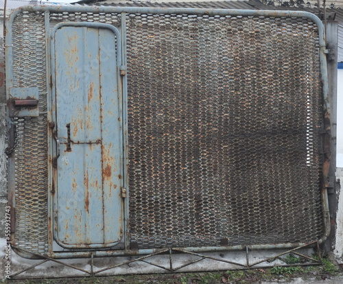 Old Rust Metal Door Entrance Exit Gates