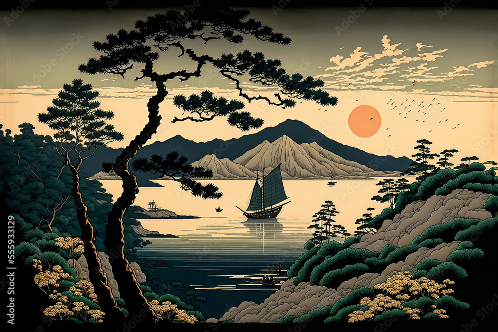 vintage japanese art