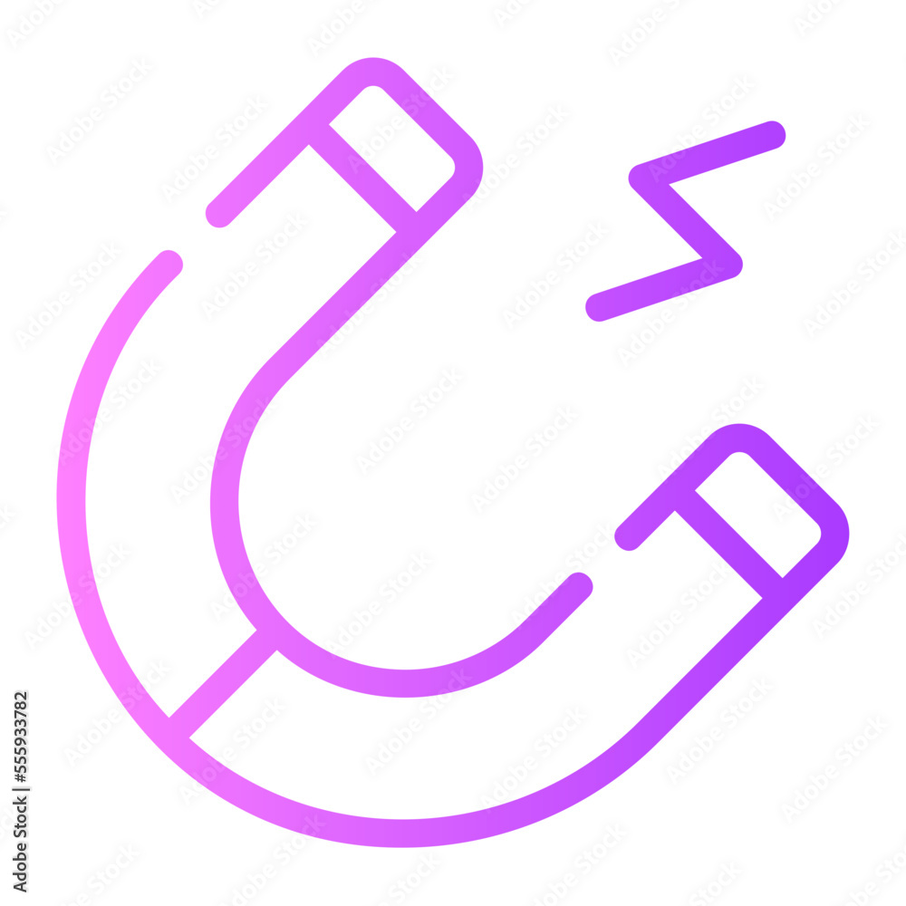 Magnet gradient icon Magnet gradient icon