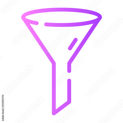funnel gradient icon