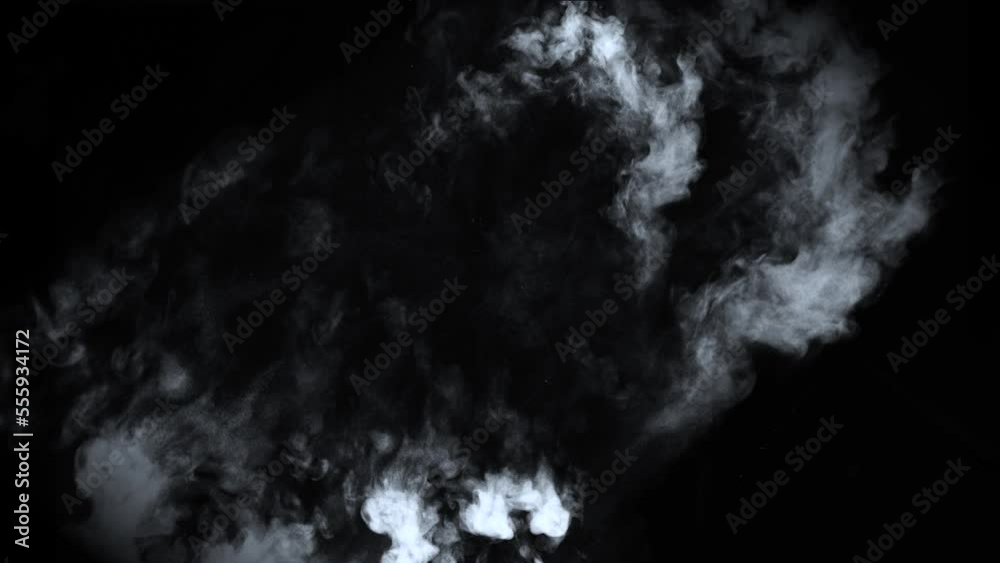 smoke , vapor , fog - realistic smoke cloud best for using in composition, 4k, use screen mode for blending, ice smoke cloud, fire smoke, ascending vapor steam over black background - floating fog