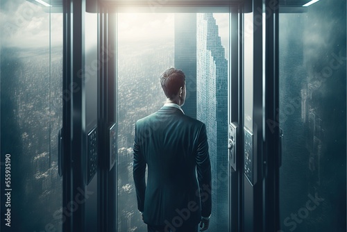 Digital illustration about businessman. © SCHRÖDER
