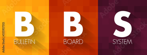 BBS - Bulletin Board System is a computer server running software that allows users to connect to the system using a terminal program, acronym concept background