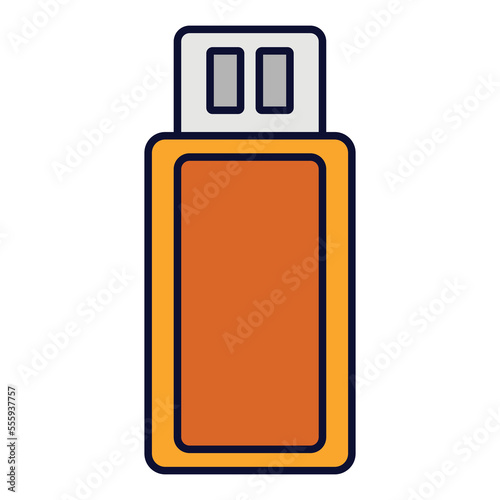 Thumb drive Flash disk vector illustration flat icon. Can also be used for education, academics , business and science. Suitable for use on web apps, mobile apps, and print media.