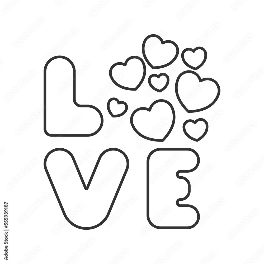 Love and valentines day line universal icon ui ux element sign. Love and valentines day line universal icon ui ux element sign.
