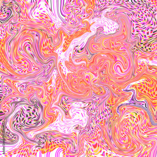 Pink Psychedelic Abstract Background Pattern