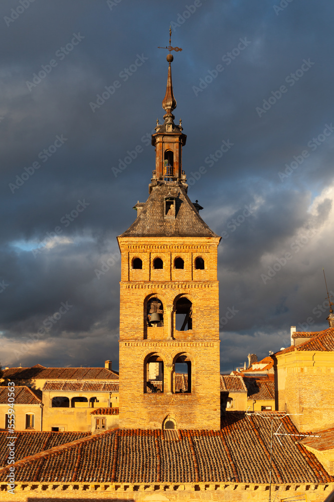 San Martin Church bell tower, Segovia, Spain