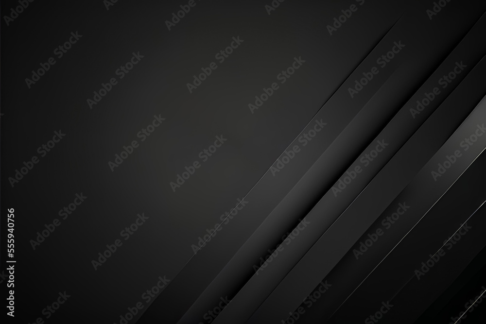 Minimal geometric dark wallpaper. 3d render of black simple shapes. Abstreact modern background. Geometric design. Luxury concept. Simple texture Elegant illustration for web design banner or backdrop