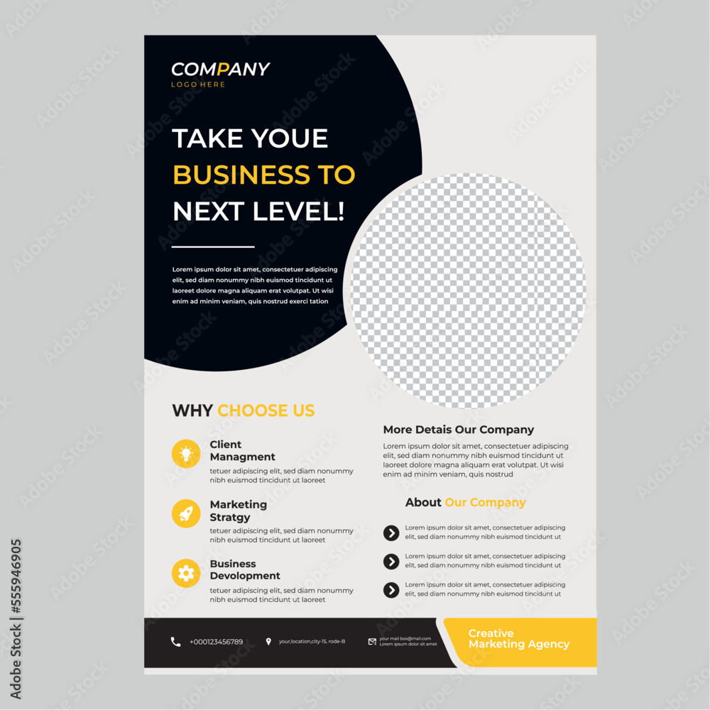 modern business template flyer modern business template flyer