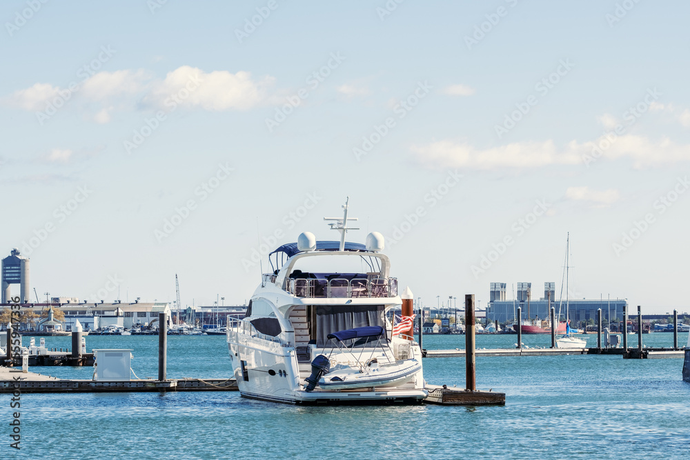 Ship boat ferry water cruise travel vessel transportation people passenger port sky city harbor summer liner tourism vacation travelers group discover	
