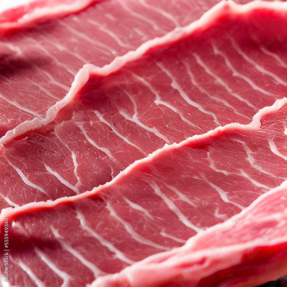 Raw marbled beef, fillet or steak on a cutting board. Shallow depth of field Raw marbled beef, fillet or steak on a cutting board. Shallow depth of field