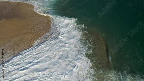 Wallpaper Mural Aerial view of waves breaking on the shoreline at Playa del Divorcio, Cabo San Lucas, Baja California, Mexico. Torontodigital.ca