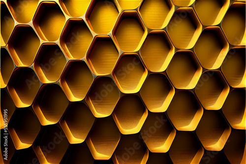 Luxury gold honeycomb backg...