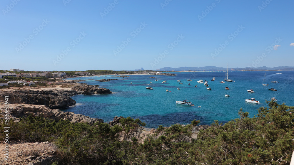 Punta Prima, Es Pujols, Formentera, Islas Baleares, España,