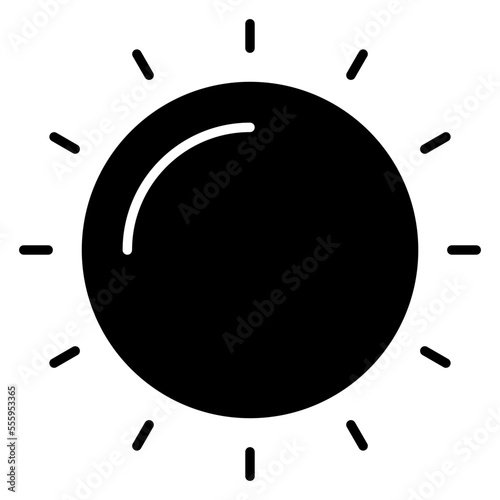 An icon design of sunlight 