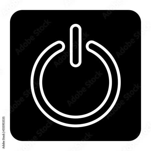 An icon design of shutdown 