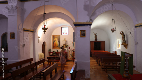 Iglesia de Santa Gertrudis de Fruitera, Ibiza, Islas Baleares, España photo
